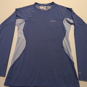 Columbia Omni-Heat Women’s Medium Purp Long Sleeve Athletic Base Layer Shirt M H